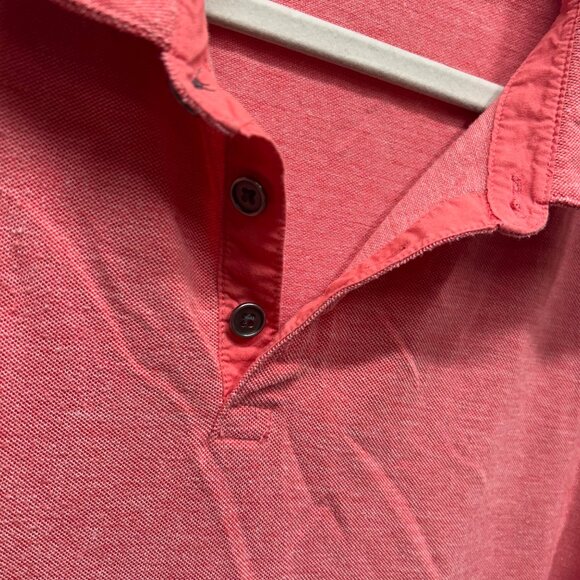 Marc Anthony XL Red pink Polo Shirt Short Sleeve Cotton/Polyester Blend - Picture 3 of 6